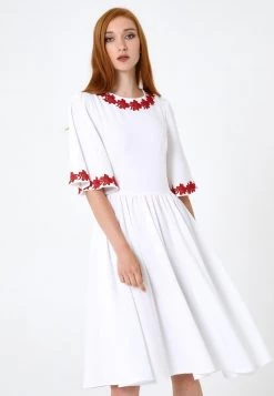 Acquistare π Madam-T Donna Vestito Di Maglina - Weiß β¨