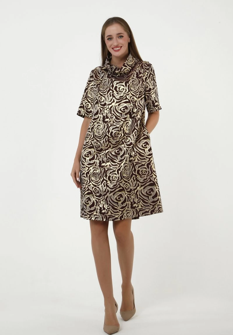 Presa π Madam-T Donna LEELINA - Vestito Elegante - Weinrot π - immagine 2