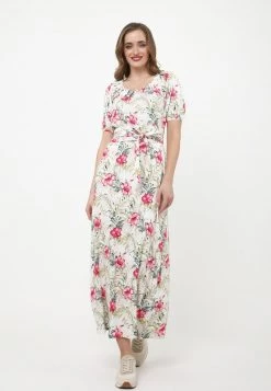 A buon mercato β Madam-T Donna Vestito Lungo - Beige, Rosa π