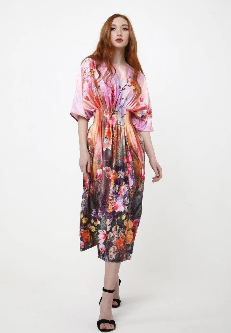 Nuovo β€οΈ Madam-T Donna KVINTA - Vestito Estivo - Blass Rosa, Rot π