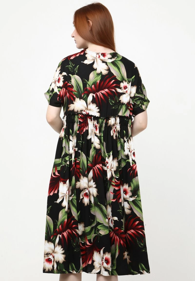 Nuovo di zecca π― Madam-T Donna OFELIA - Vestito Estivo - Schwarz Grün π - immagine 3