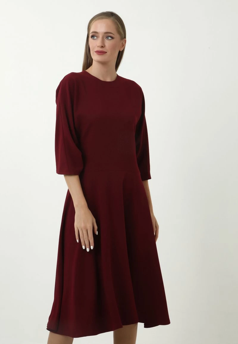 Miglior prezzo π Madam-T Donna Vestito Estivo - Weinrot π - immagine 3