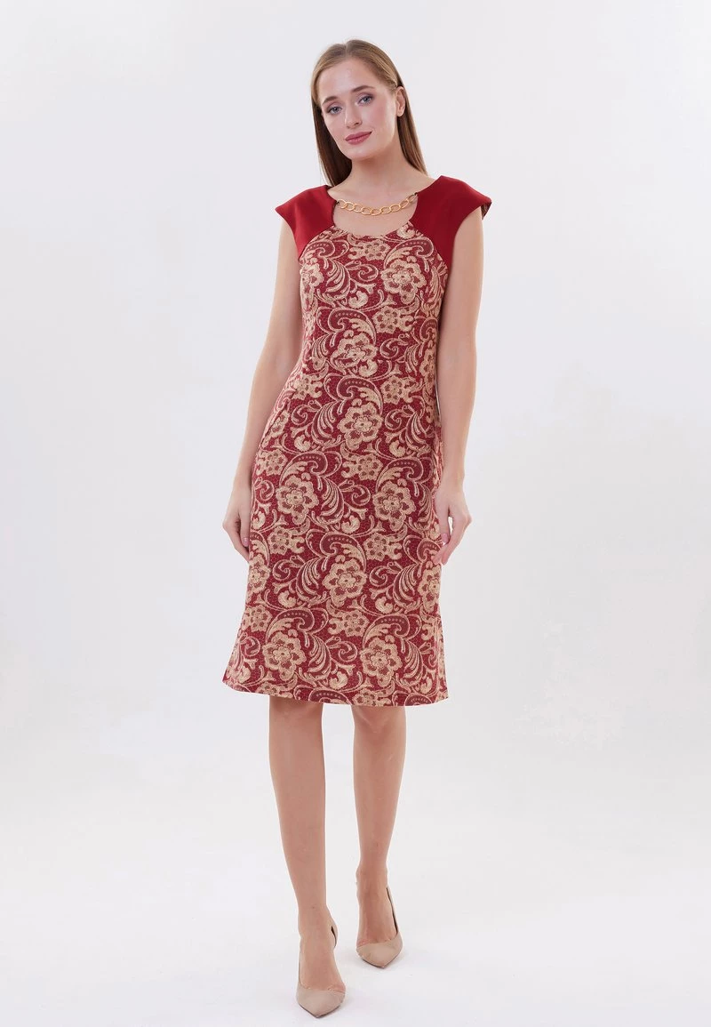 Vendita calda π€© Madam-T Donna KONIA - Vestito Estivo - Rot Beige β - immagine 2