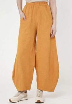 Il più economico 😍 Madam-T Donna ANNELISA - Pantaloni - Gelb ⌛