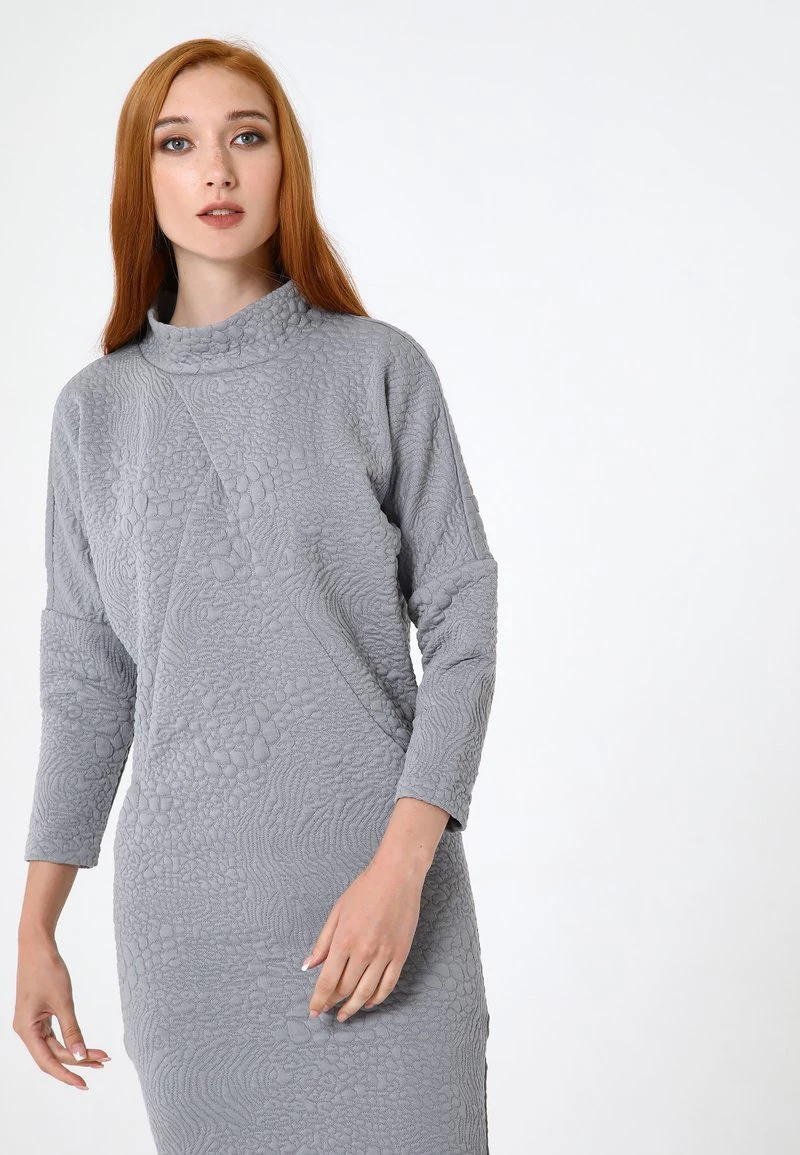 Nuovo di zecca β Madam-T Donna Abito In Maglia - Grau π - immagine 4