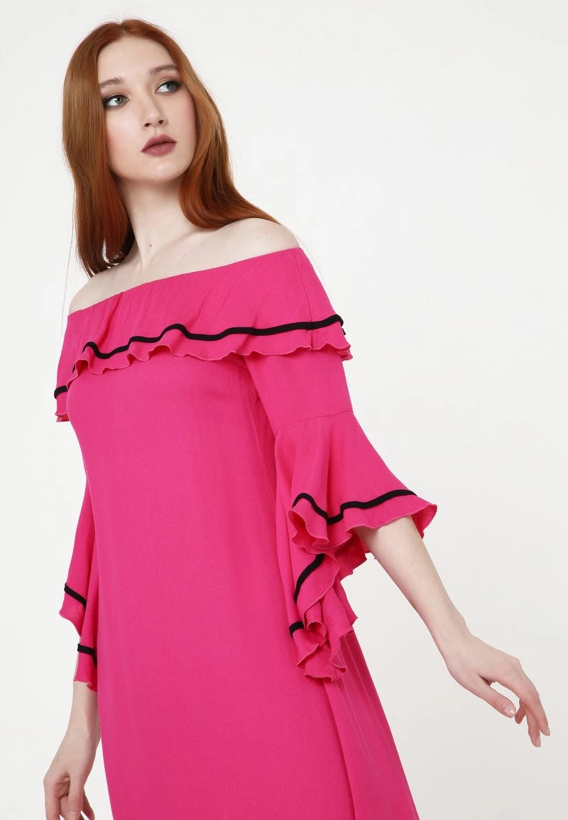 Miglior prezzo π€© Madam-T Donna SALLY - Vestito Estivo - Fuchsie β¨ - immagine 5