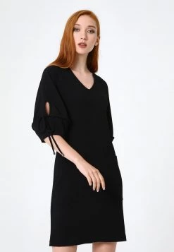 Buono 😍 Madam-T Donna Vestito Estivo - Schwarz 🎁