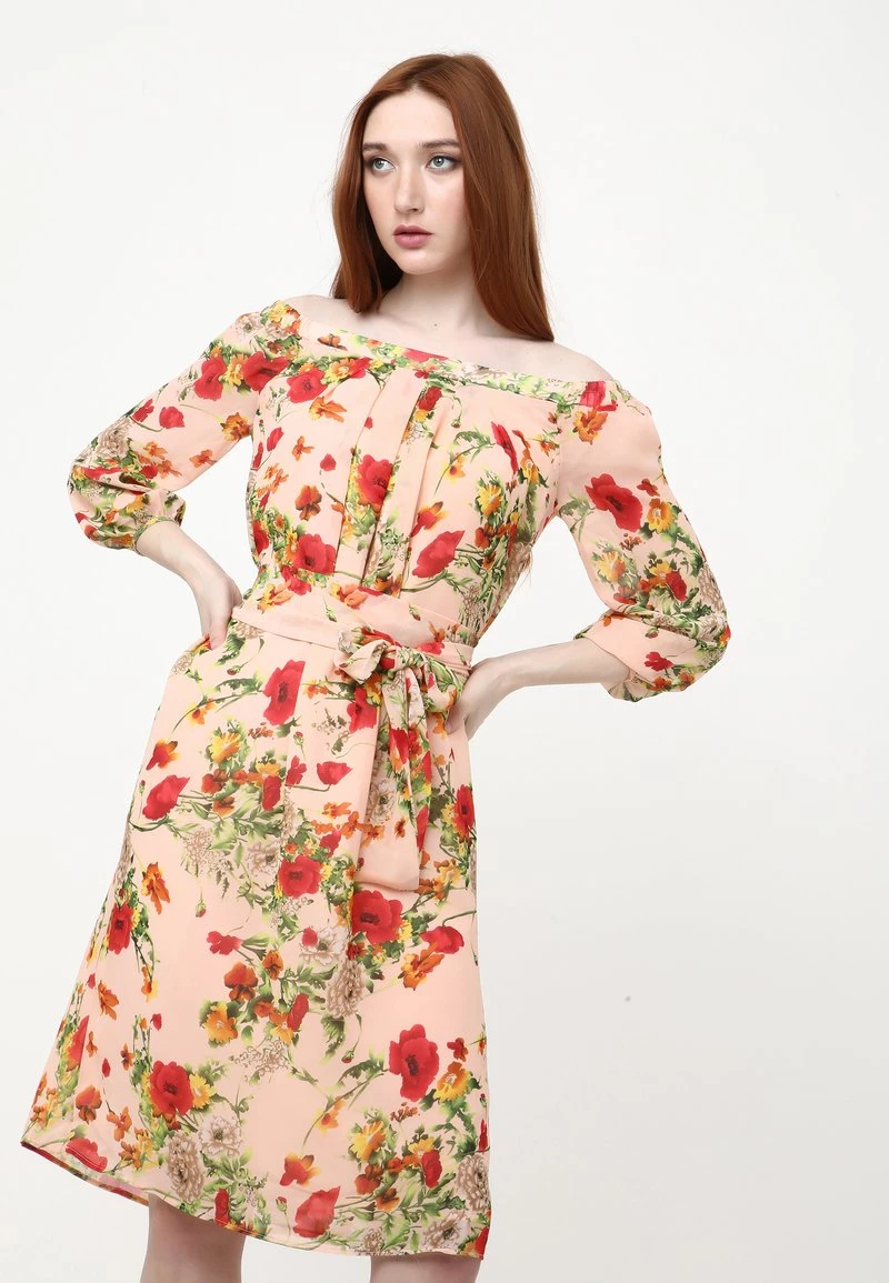 A buon mercato β¨ Madam-T Donna Vestito Estivo - Pfirsich, Rot β