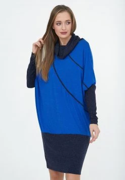 Offerte 🔔 Madam-T Donna MANARINA - Vestito Estivo - Indigo/blau ⌛