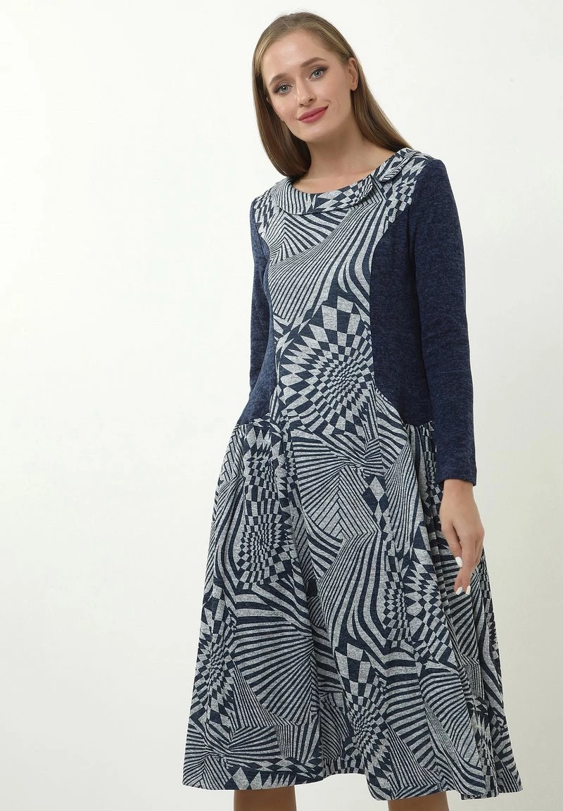 Vendita all'ingrosso ❤️ Madam-T Donna PATRICIA - Vestito Estivo - Grau/blau ⭐ - immagine 4