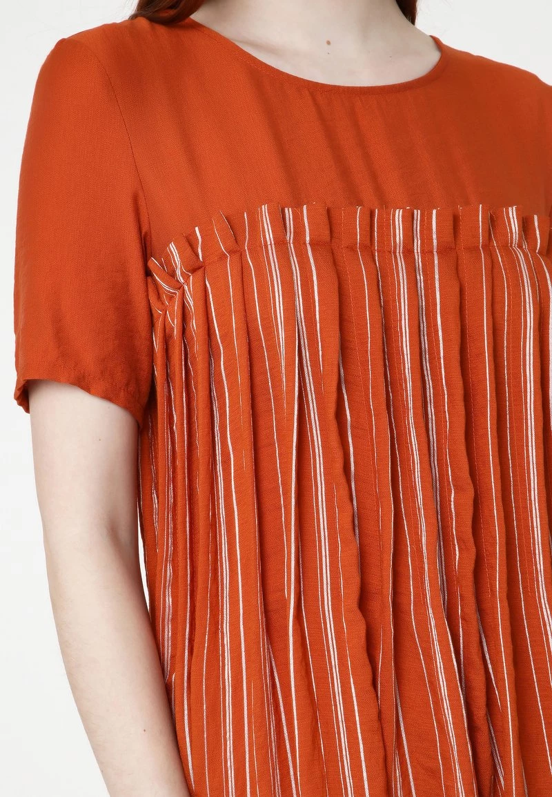 Buono π Madam-T Donna Snura - Vestito Estivo - Ingwer, Weiß π - immagine 5