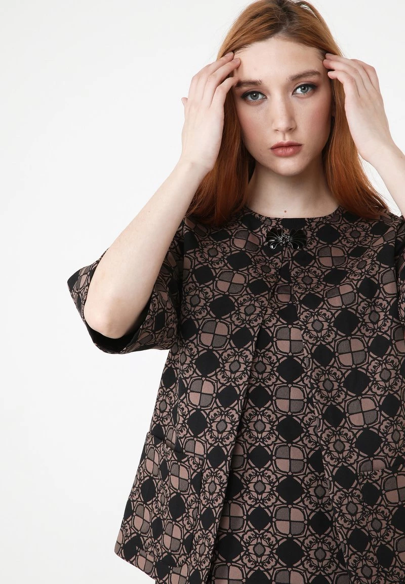 Vendita all'ingrosso π₯ Madam-T Donna Giubbotto Bomber - Schwarz/ Beige π - immagine 5