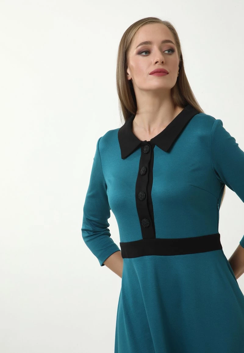 Vendita calda ❤️ Madam-T Donna JEANETTE - Abito A Camicia - Aqua ❤️ - immagine 5