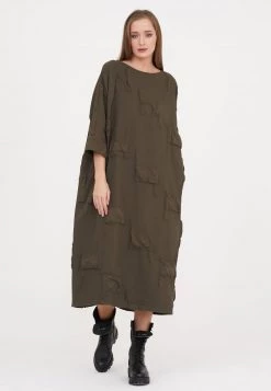 Acquistare 😍 Madam-T Donna FAILA - Vestito Estivo - Khakifarben 🔥