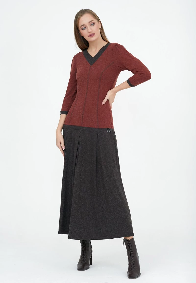 Offerte ❤️ Madam-T Donna VARZINA - Vestito Lungo - Geboren Terrazzo/braiorn ⌛