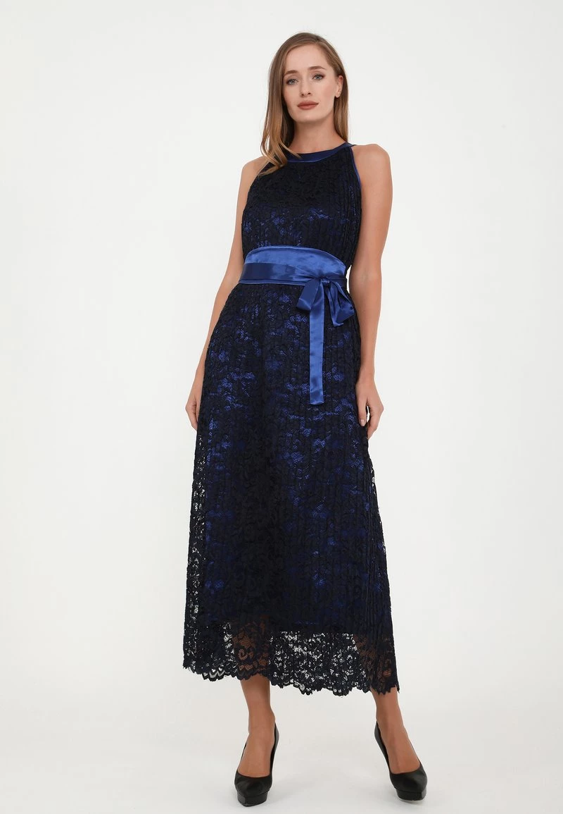 Migliore vendita π Madam-T Donna FUSIA - Vestito Elegante - Blau π - immagine 2