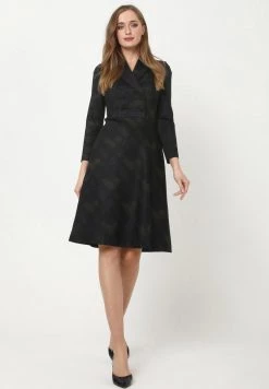 Nuovo ⌛ Madam-T Donna JERSEYKLEID - Vestito Di Maglina - Blau Braun ⭐