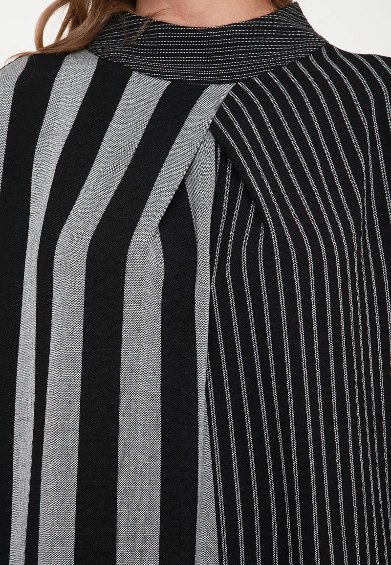 Promo β¨ Madam-T Donna Vestito Estivo - Grau, Schwarz π - immagine 5