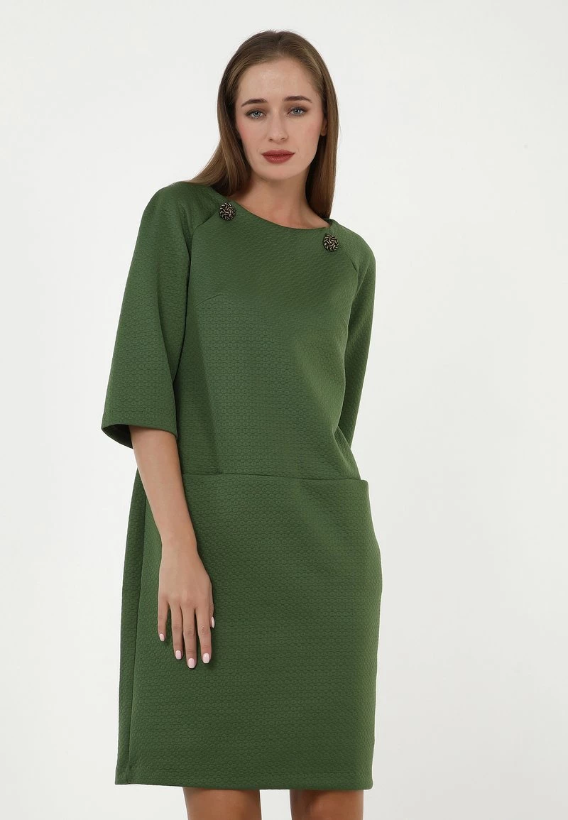 Il più economico ❤️ Madam-T Donna KLEID FERULE - Vestito Estivo - Green 🧨