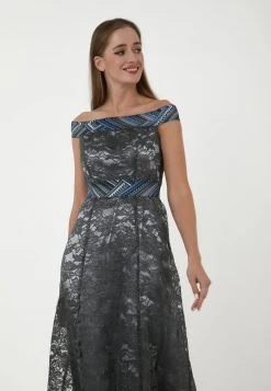 Buono 𧨠Madam-T Donna Vestito Elegante - Grau βοΈ