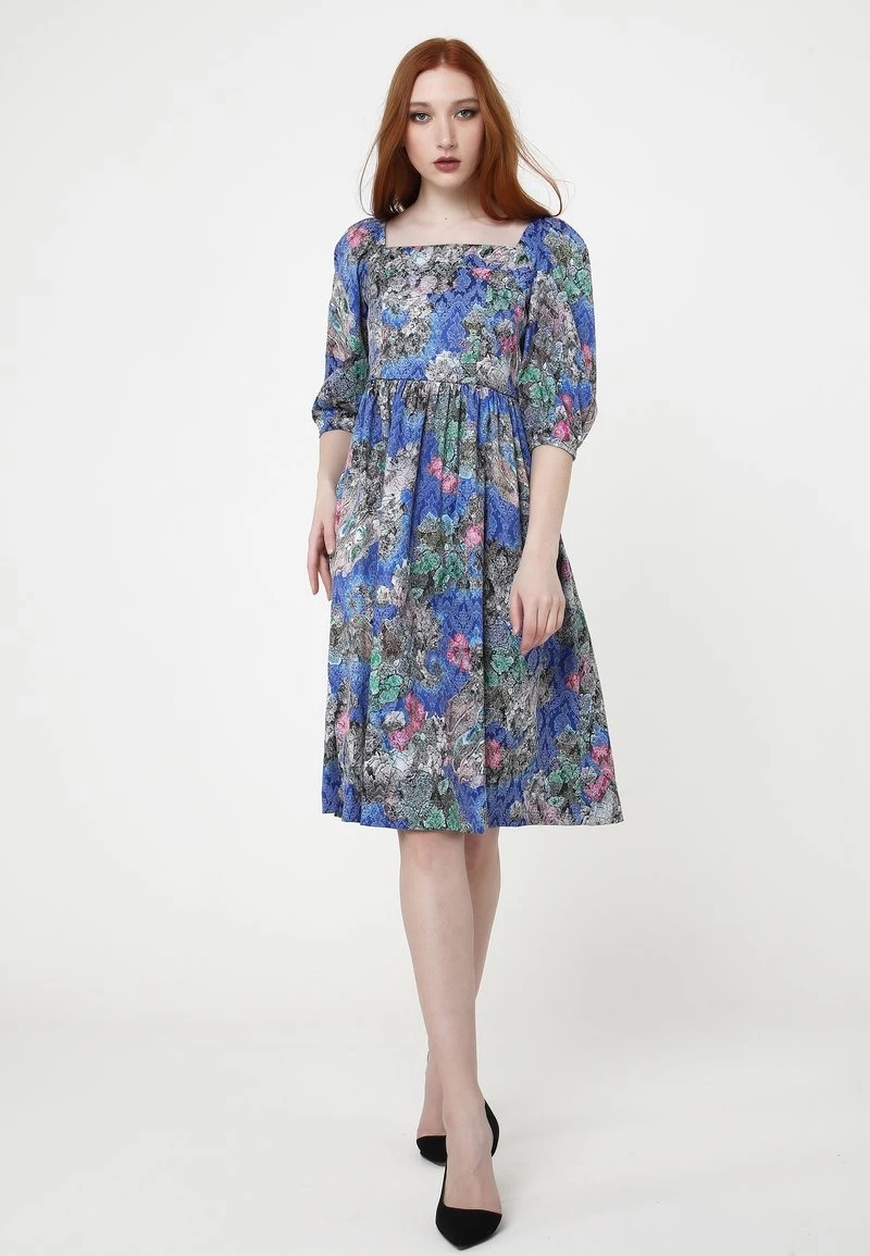 I primi 10 βοΈ Madam-T Donna CHANTALE - Vestito Estivo - Kornblume Blau/rosa 𧨠- immagine 2