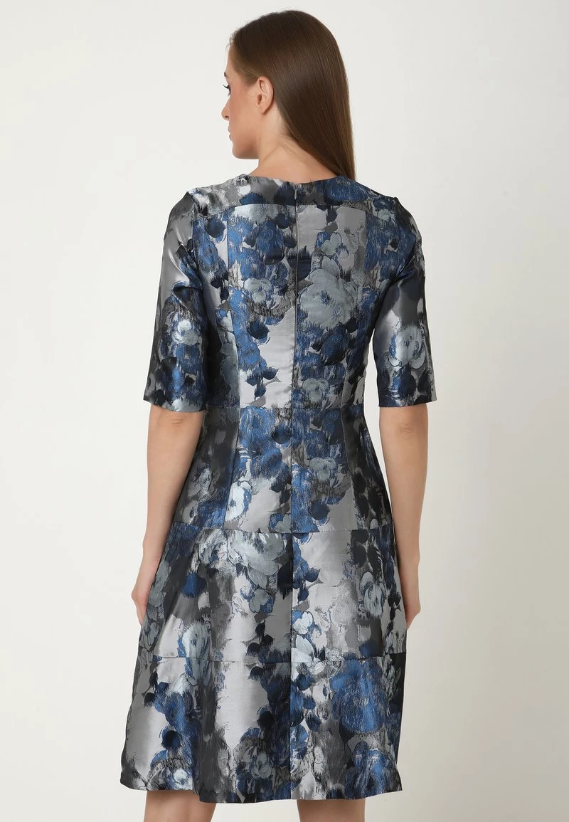 Miglior prezzo π Madam-T Donna Vestito Estivo - Silbrig Blau π - immagine 3