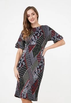 A buon mercato βοΈ Madam-T Donna ALTEA - Tubino - Khaki/ Rot π