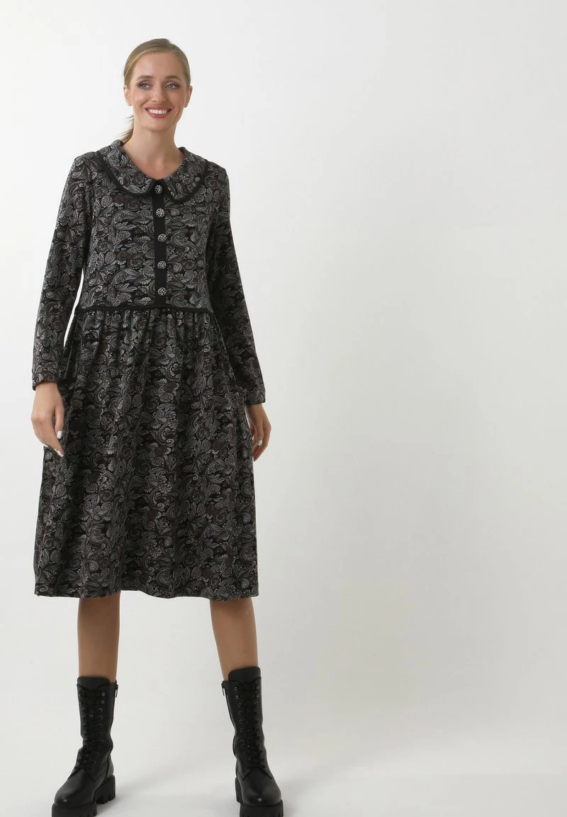 Acquistare π Madam-T Donna KLEID BELLA - Abito A Camicia - Schwarz, Braun βοΈ - immagine 2