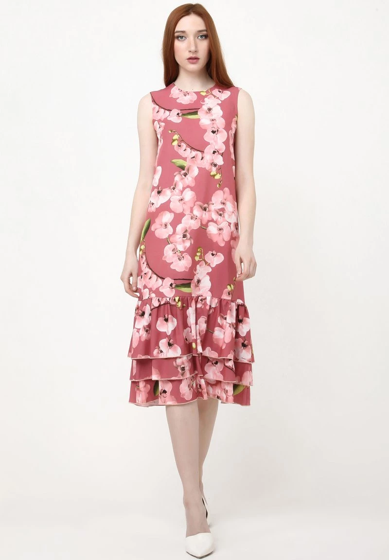 Sconto π Madam-T Donna GAISA - Vestito Estivo - Rosa, Grün π― - immagine 2