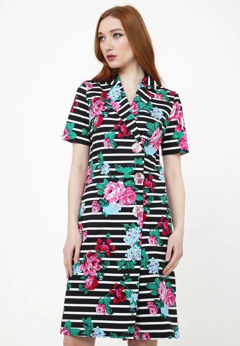 Le migliori recensioni di 𧨠Madam-T Donna ELMA - Abito A Camicia - Schwarz, Rosa β¨