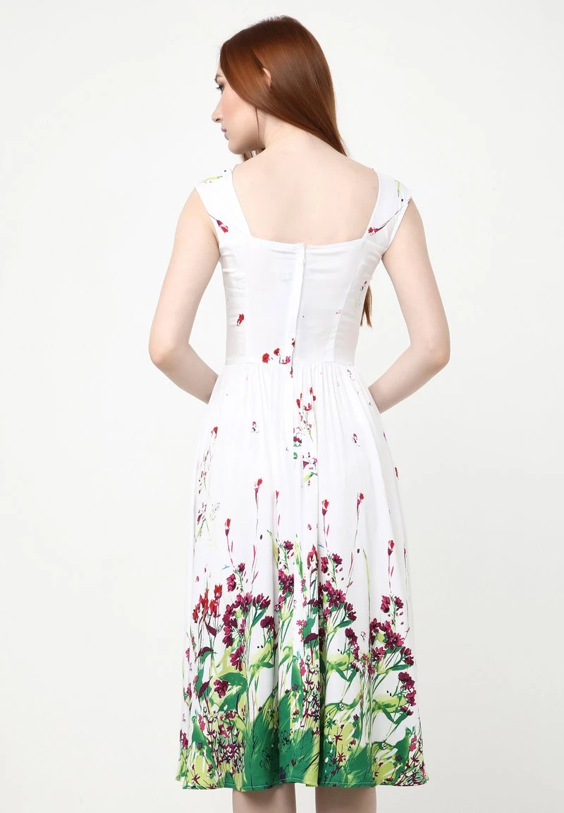 Offerte π Madam-T Donna Vestito Estivo - Weiß Hellgrün π₯° - immagine 3