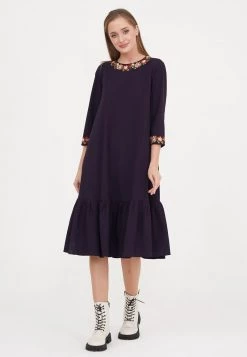 Vendita all'ingrosso π Madam-T Donna LOLANTA - Vestito Estivo - Pflaume π