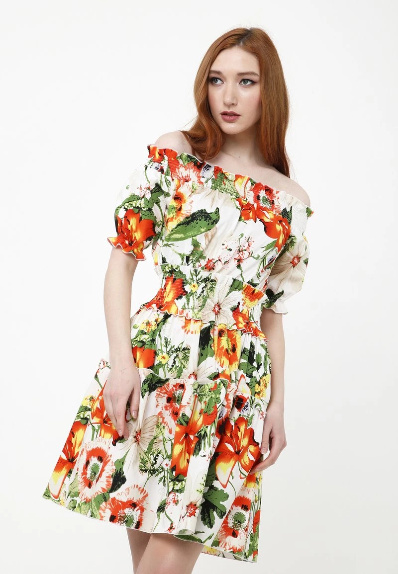 Acquistare π Madam-T Donna NAPOLI - Vestito Estivo - Milchig / Orange π - immagine 7