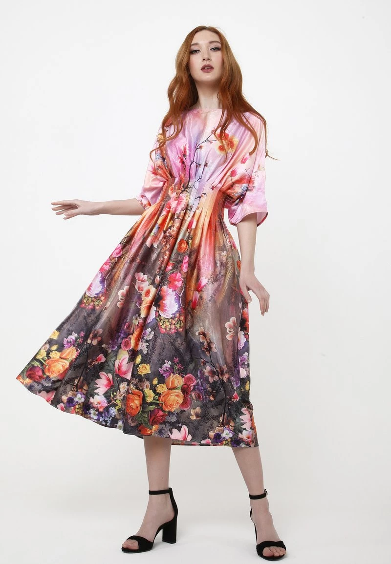 Nuovo β€οΈ Madam-T Donna KVINTA - Vestito Estivo - Blass Rosa, Rot π - immagine 2