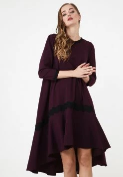 Presa 🔥 Madam-T Donna Vestito Estivo - Weinrot 🌟