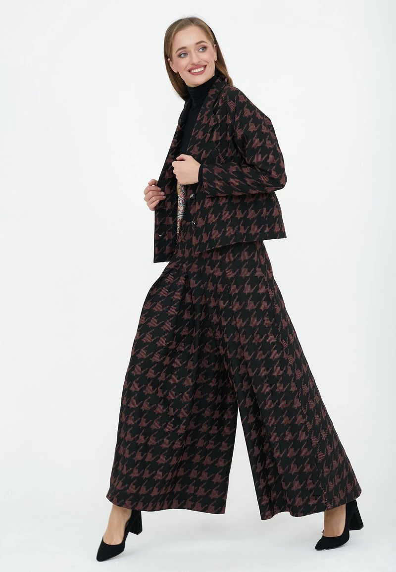 Il più economico 🌟 Madam-T Donna GIZA - Pantaloni - Black/red ✔️ - immagine 5