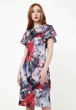 A buon mercato β Madam-T Donna ARMA - Tubino - Dunkelgrau/weinrot βοΈ