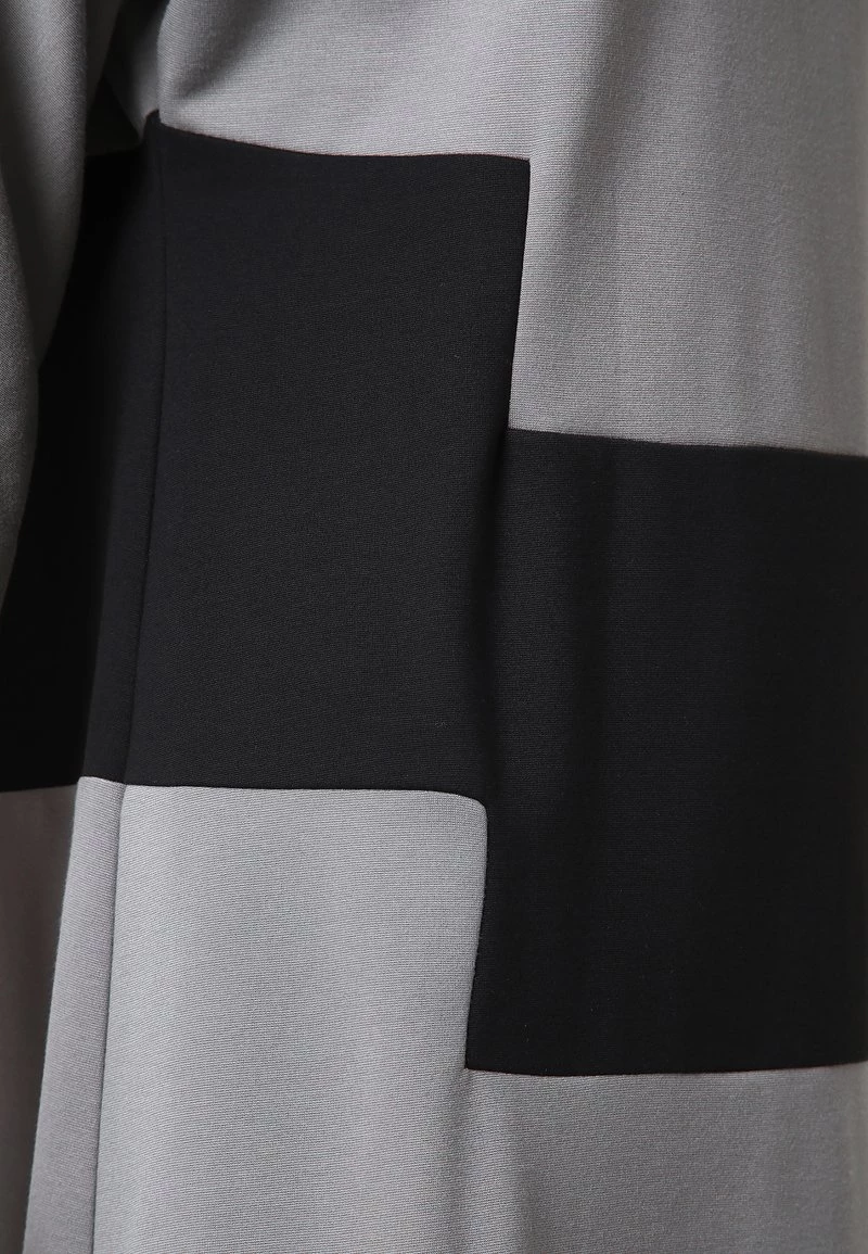 Vendita calda π Madam-T Donna MAXIMA - Abito In Maglia - Grau Schwarz π - immagine 7