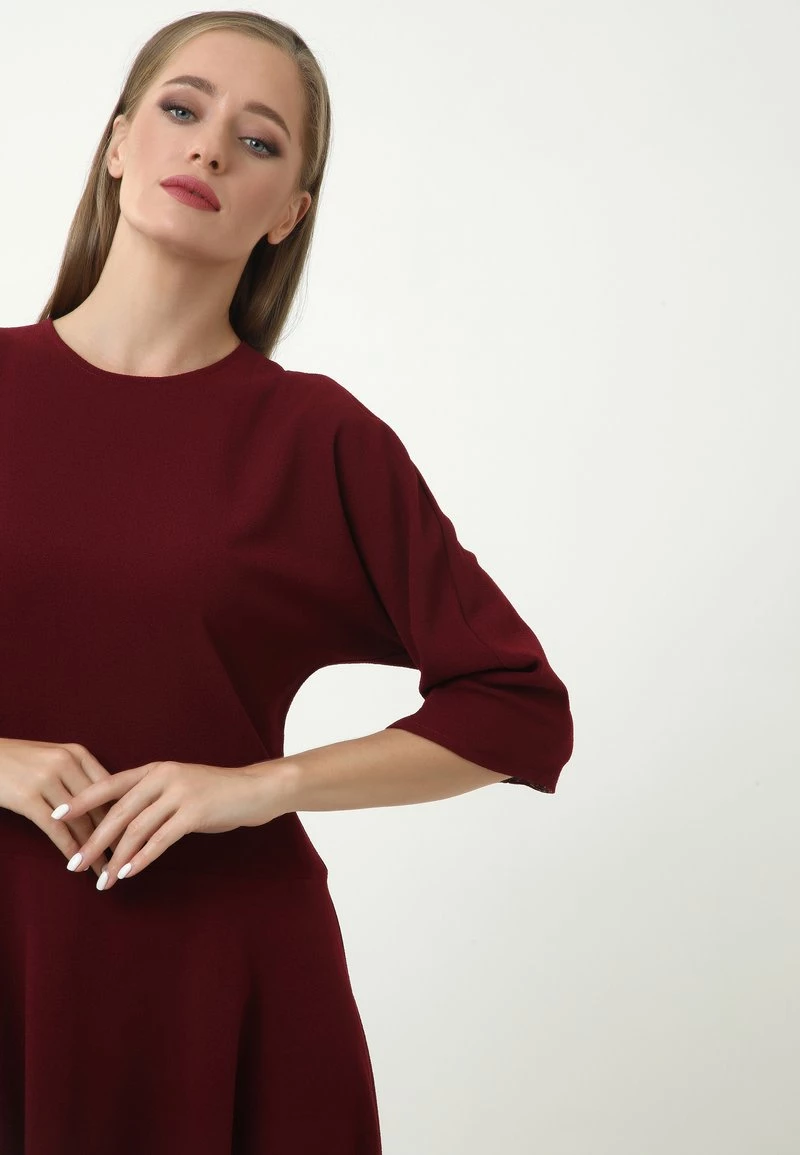 Miglior prezzo π Madam-T Donna Vestito Estivo - Weinrot π - immagine 4