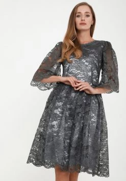 Presa 😉 Madam-T Donna SNEZANA - Vestito Elegante - Grau 🤩