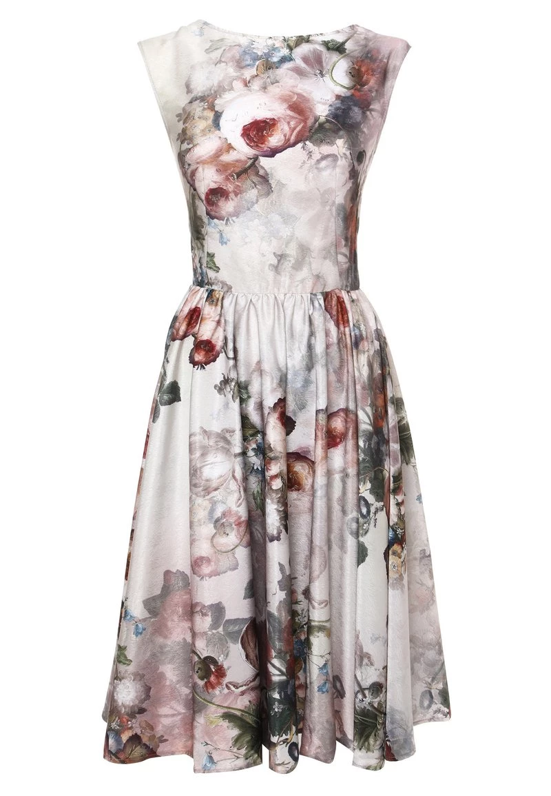 Miglior offerta π Madam-T Donna Vestito Estivo - Beige/braun 𧨠- immagine 7