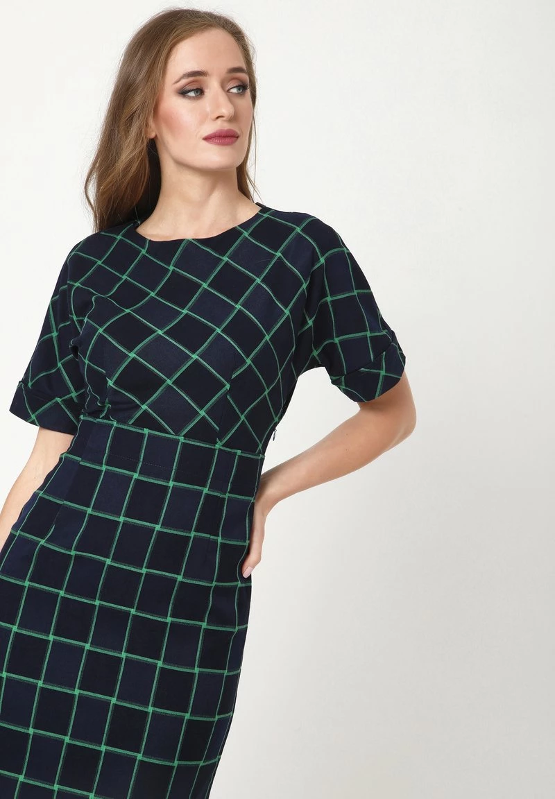 Vendita all'ingrosso 𧨠Madam-T Donna ALTEA - Vestito Di Maglina - Blau Grün π€© - immagine 5