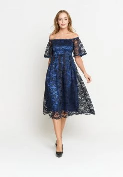 Bilancio 𧨠Madam-T Donna Vestito Elegante - Blau π