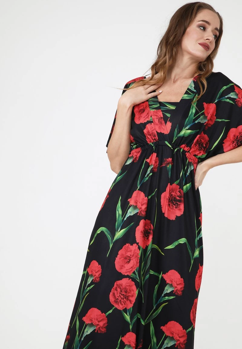 Nuovo di zecca ✨ Madam-T Donna LESTRA - Vestito Estivo - Schwarz/ Koralle 🥰 - immagine 4