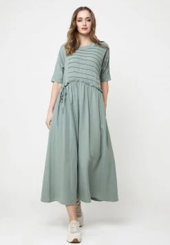 Buono ⭐ Madam-T Donna Vestito Estivo - Grün 🛒