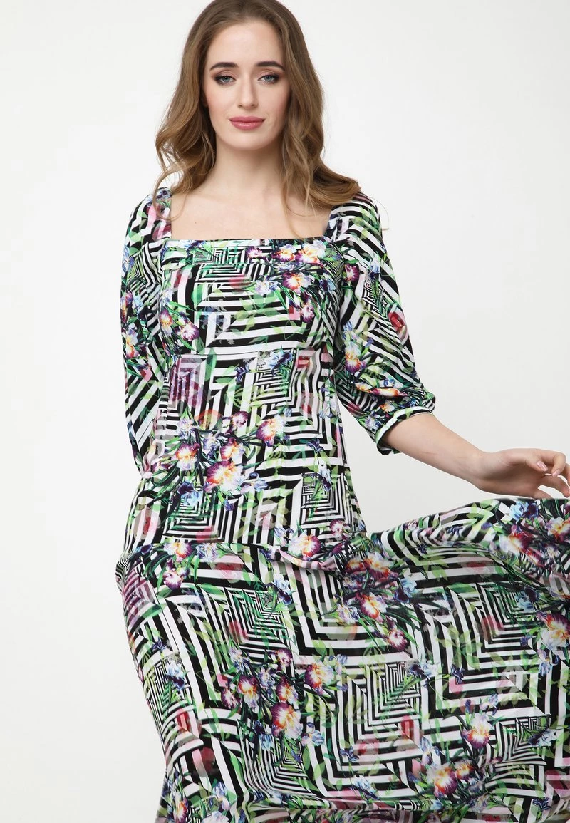 Migliore vendita π Madam-T Donna MARLIN - Vestito Lungo - Hellgrün/schwarz π€© - immagine 5