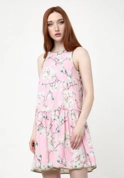 Offerte 🔔 Madam-T Donna LAZUR - Vestito Estivo - Rosa Weiß ✨