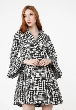 Promo 😉 Madam-T Donna TEODORA - Vestito Estivo - Weiß Schwarz 🥰