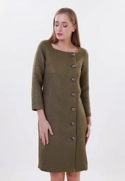 Nuovo 😍 Madam-T Donna MAZONA - Vestito Estivo - Khakifarben ❤️