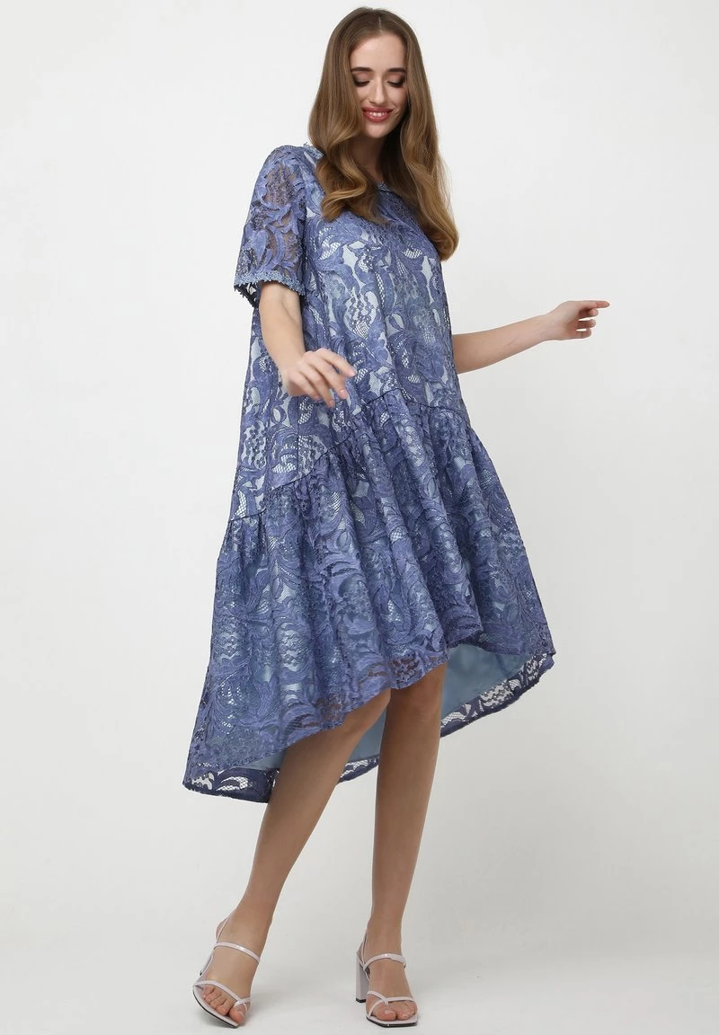 Migliore vendita π Madam-T Donna EVA - Vestito Estivo - Indigo β€οΈ - immagine 7